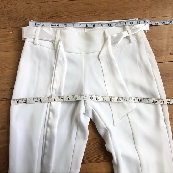 NWT Cache split front white pants | wedding | bride | tuxedo  | formal | Sz 6 - Picture 12 of 16